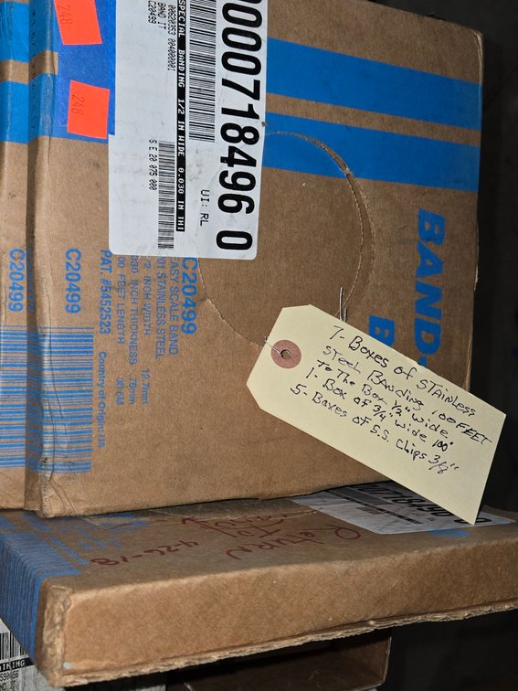 (7) Boxes Stainless Steel Banding-Well Rm