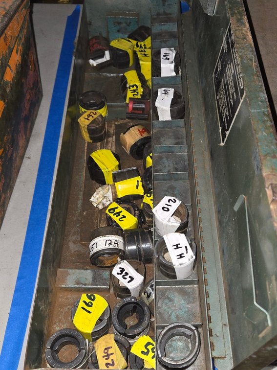 Box of Dies for Burndy Hand Held Crimpers-Well Rm