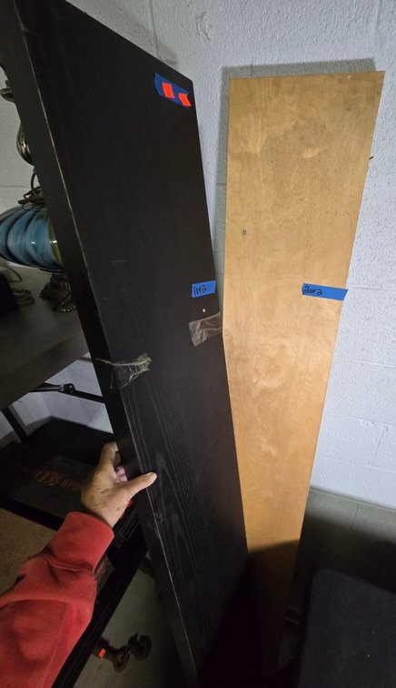 (2) Pieces Wooden Shelving (IKEA)-Well Rm