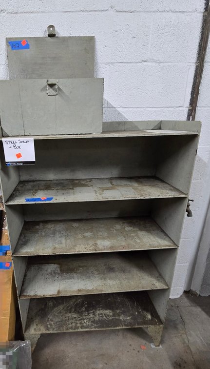 Steel Shelf & Steel Box-Well Rm