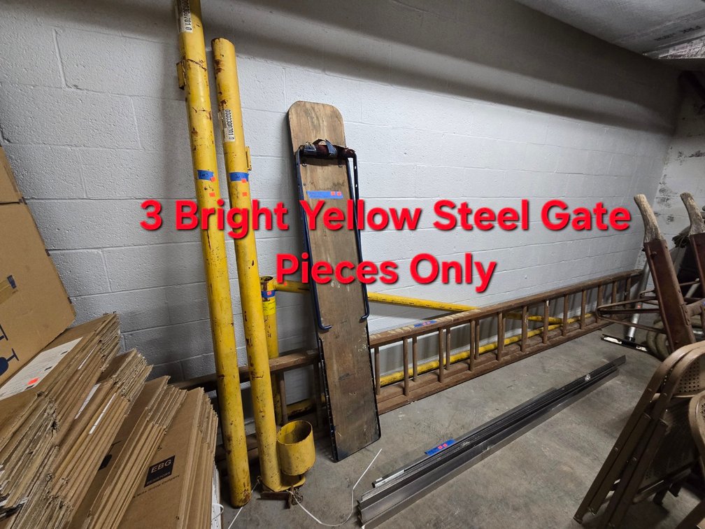 14' Industrial Hinged Steel Gate-Well Rm