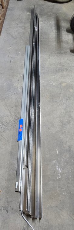 Galvanized Metal Trim Pieces-Well Rm