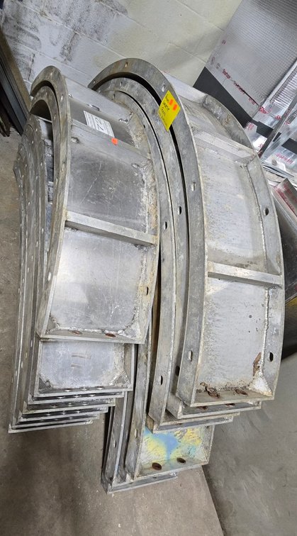Lot of Aluminum Round Concrete Forms-Well Room
