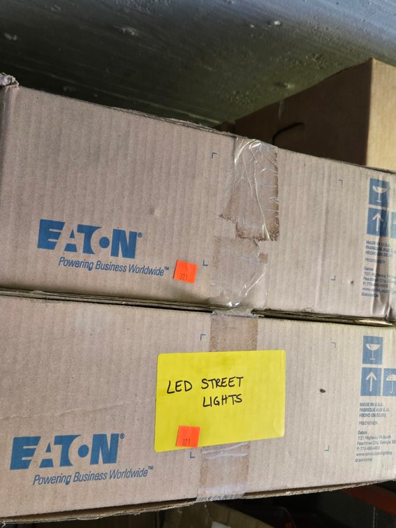 (2) Boxes LED Street Lights - Garage