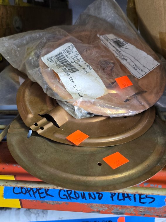Copper Ground Plates - Garage