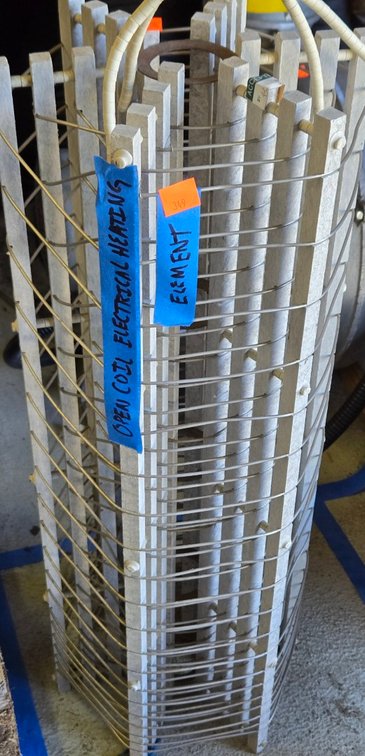 Open Coil Electric Heating Element - Garage