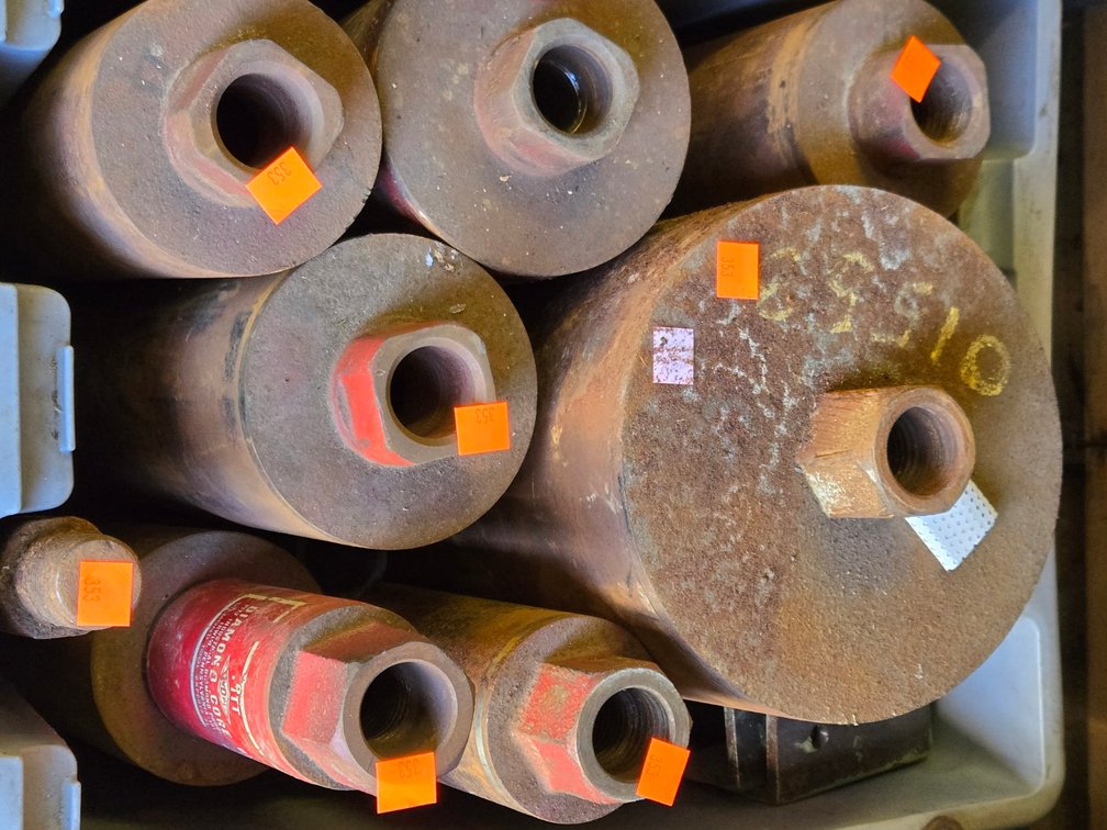 Tote of Diamond Core Bits - Garage