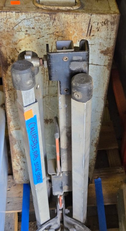 Collapsible Road Sign, Empty Tool Box - Garage