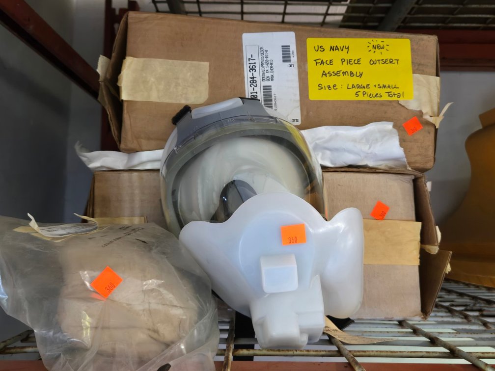 US Navy Face Piece Autsert Assemblies - Garage