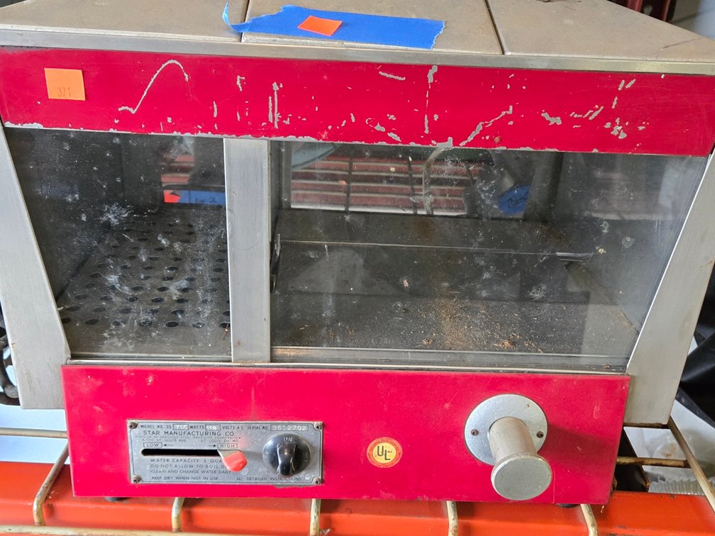 Vtg. Hot Dog Steamer - Garage