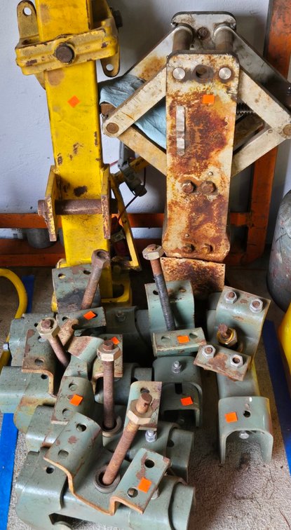 Lot of Heavy-Duty Adj. Pipe Hangers - Garage