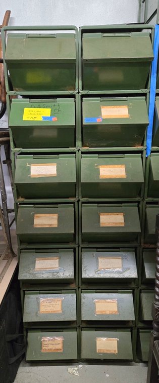 Green Metal Modular Storage Bins - Garage