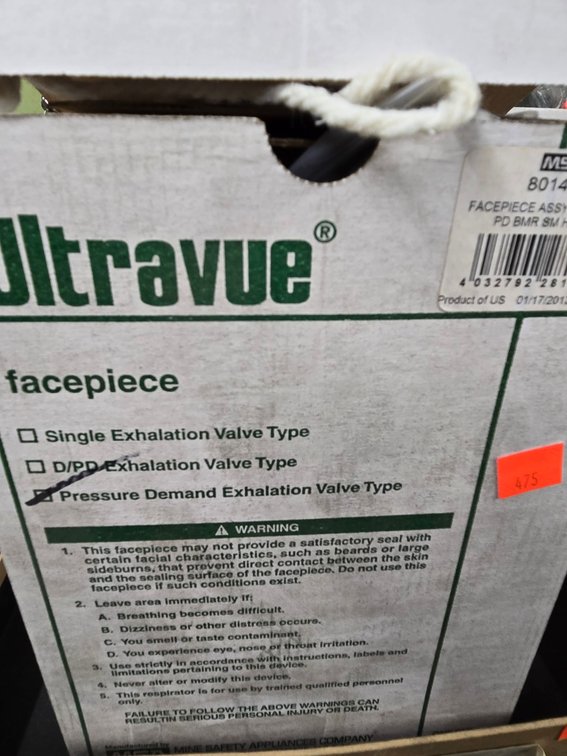 Full Face Masks-Tbl Outside Tool Rm