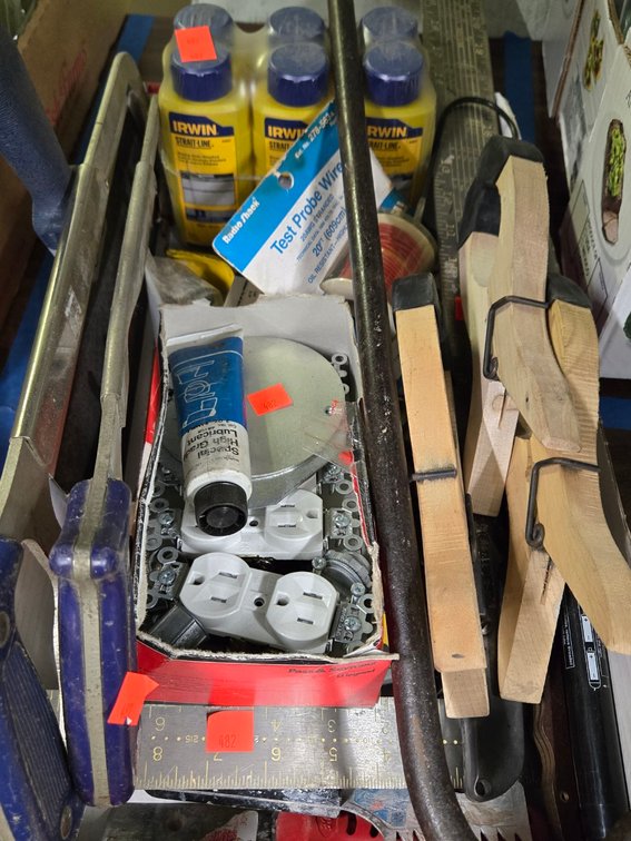Tray of Misc. Tools-Tbl Outside Tool Rm