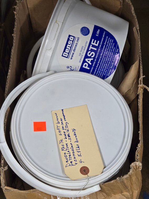 (4) 5.5 Lb  Buckets Denzo Paste-Tbl Outside Tool Rm