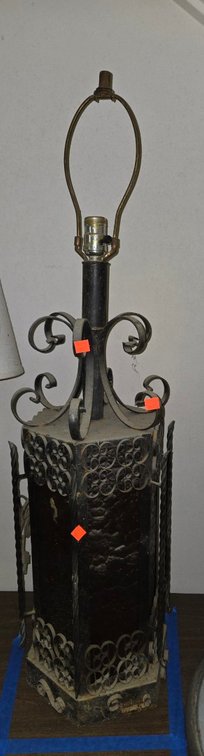 MCM Light with Amber Glass Panels-Stairwell