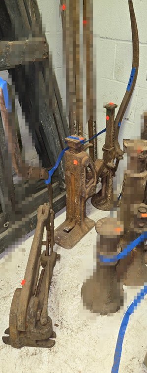 (2) Track Jacks-Central Room (By Scrap Wood Lot)