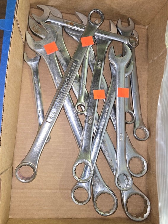 Tray Open End Wrenches-Central Rm
