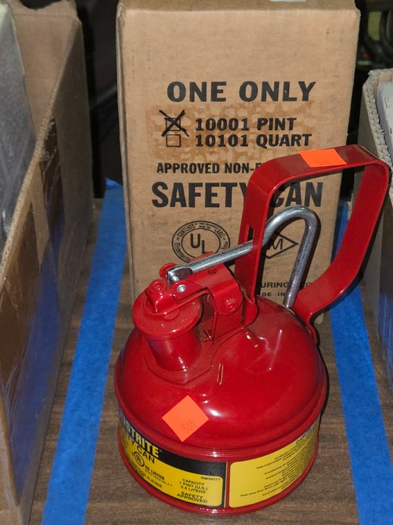 (2) NEW Justrite Miniature Safety Cans-Central Room