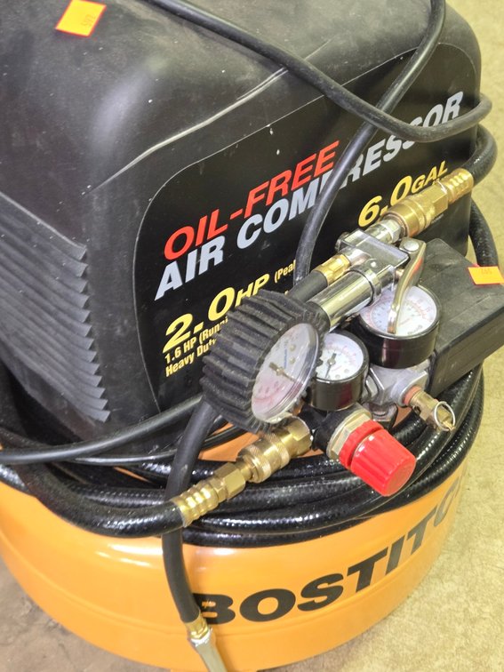 Bostitch Oil-Free Pancake Air Compressor-Cent Rm
