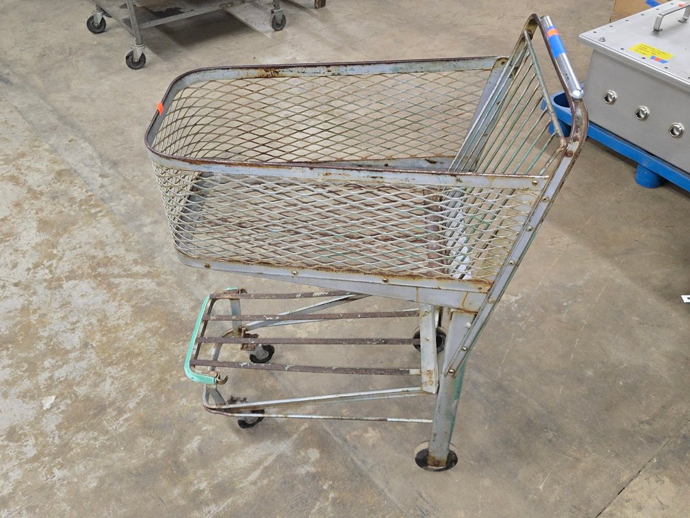 Vintage Metal Shopping Cart-Central Room
