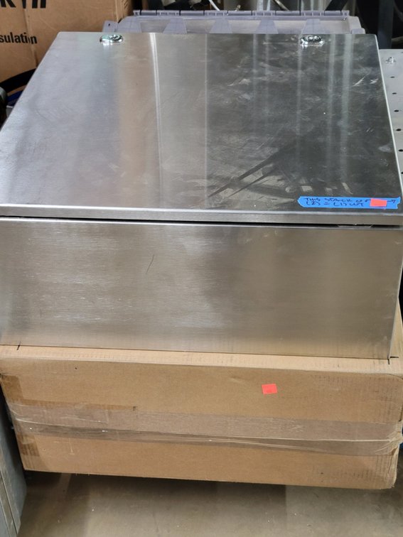 (2) Stainless Steel Lock Boxes-Central Room