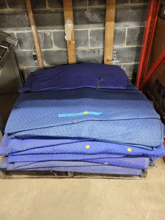Stack of Moving Blankets-Central Room