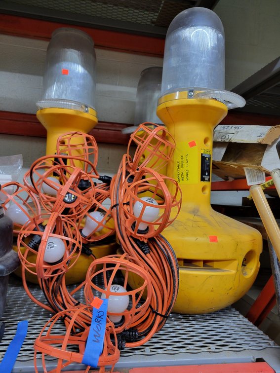 (3) Connectable Halide Wobble Lights-Central Rm