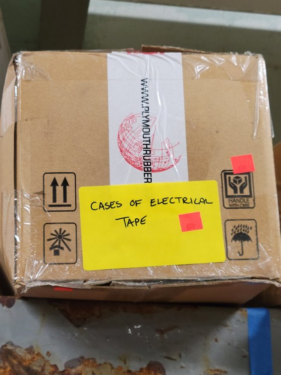Cases of Electrical Tape-Central Room