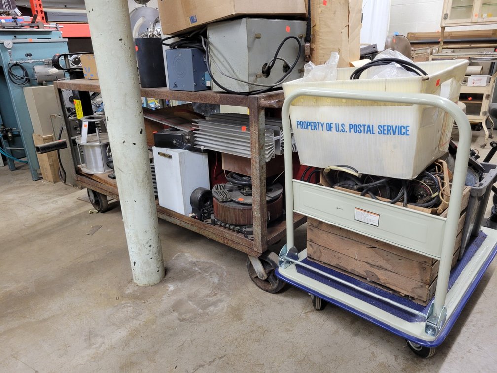 (2) Carts with Contents-Central Room