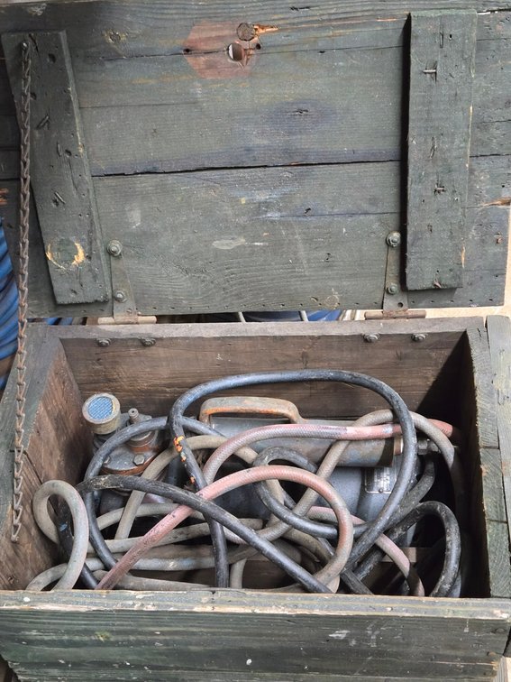 Wooden Box with Air Pump-Central Room