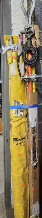 (2) Fiberglass Utility Poles w/Attachments-Cent Rm