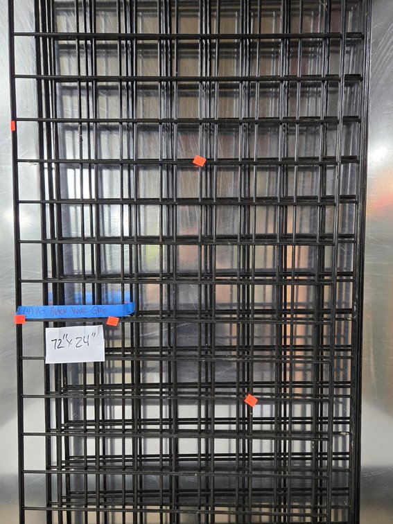 (4) Pieces Black Wire Grid - Central Room