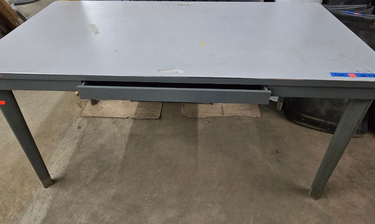 Metal Table with Formica Top - Central Room