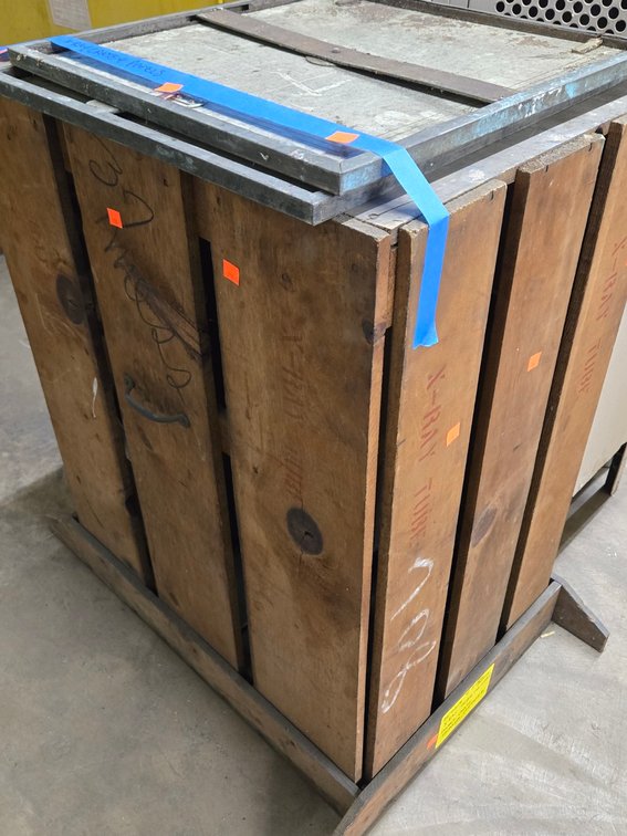 Antique X-Ray Tube & Orig. Wooden Shipping Crate-Central Room