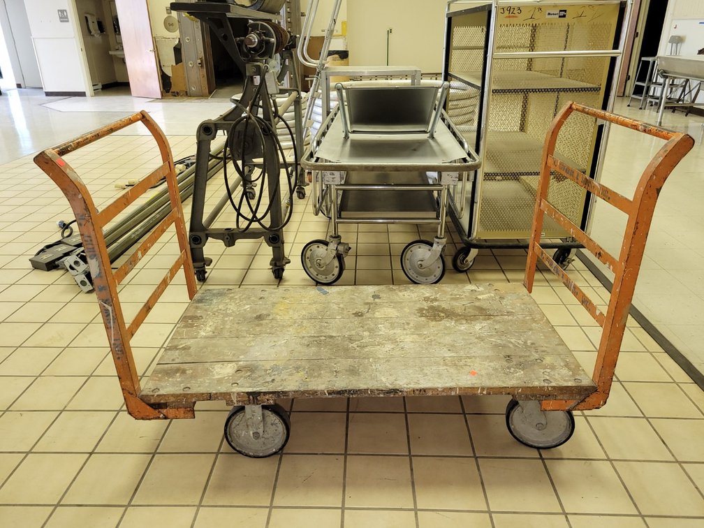Industrial Rolling Platform Cart - Upstairs