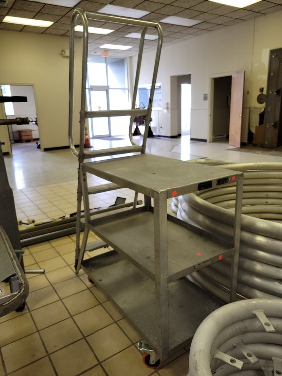 Rol-away Metal Rolling Cart & Ladder - Upstairs