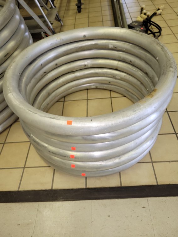 (7) Aluminum Tubular Corona Rings - Upstairs