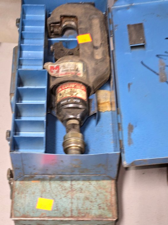 (1) Small Hydraulic Crimper and (1) Burndy Hyd. Cutter-Well Rm