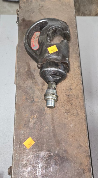 Burndy Hydr. Crimping Tool and (1) Hand Crimper-Well Rm