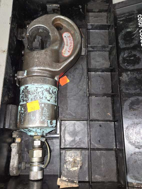 Burndy Hydraulic Crimping Tool NO Dies-Well Rm
