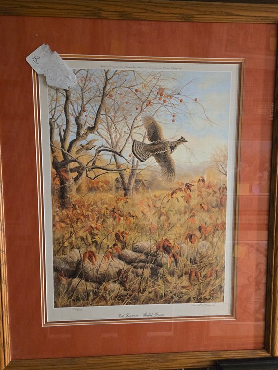 Terrill Knaack, "Red Lanterns Ruffed Grouse and Adler Fork - Woodcock"
