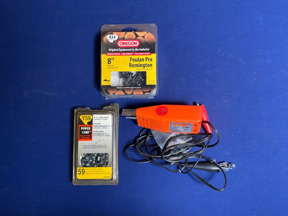 Stihl Portable Chain Saw Sharpener & Chain