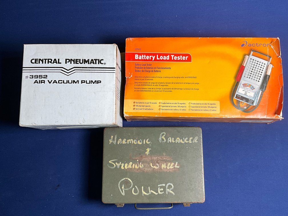 Battery Tester/ Vacuum Pump/ Harmonic Balancer