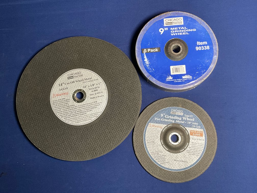 Lot of Metal Grinding Wheels