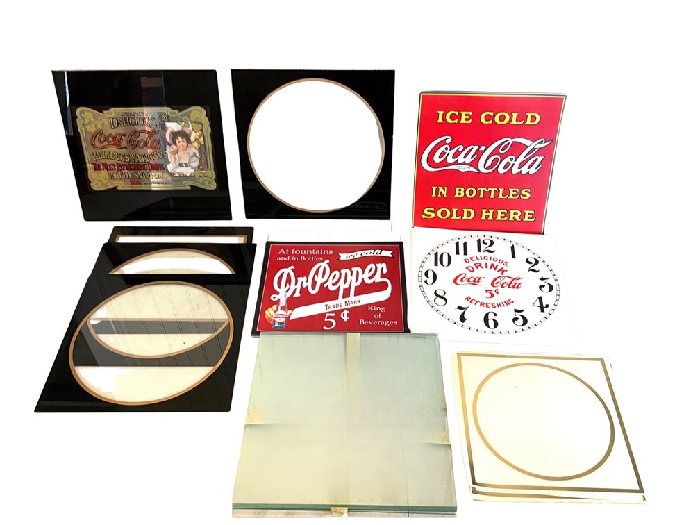 Coca-Cola & Dr Pepper Reproduction Clock Parts and Advertising