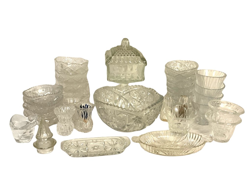 Clear Cut & Pressed Glass Collection