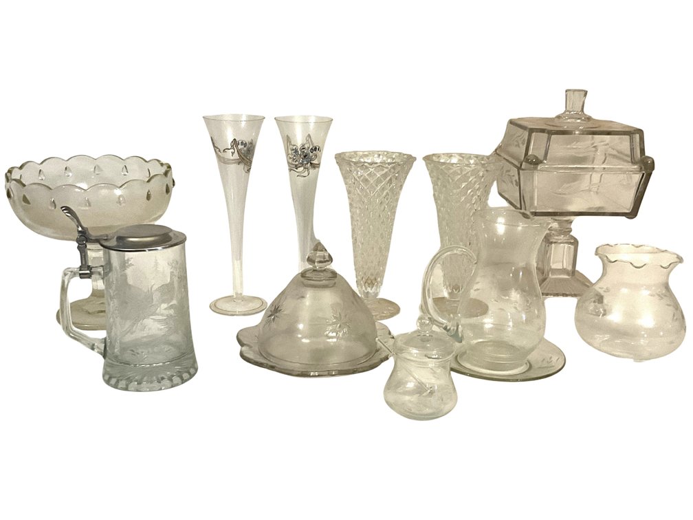 Clear Glass Serving & Decorative Collection