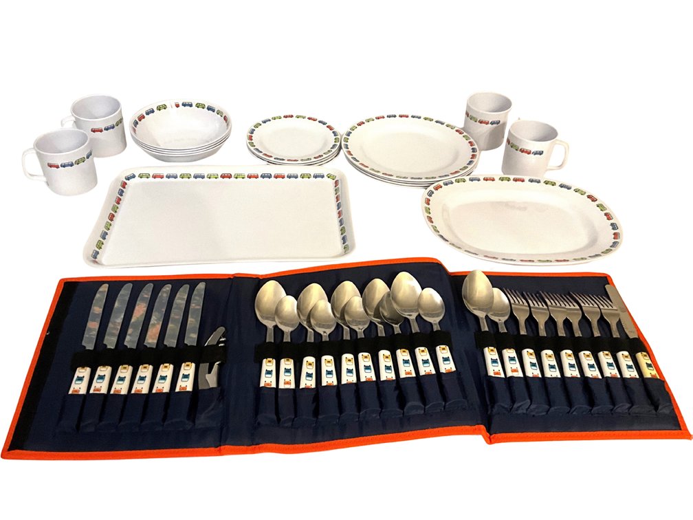 Cool House Automobile Dinnerware & Flatware Set