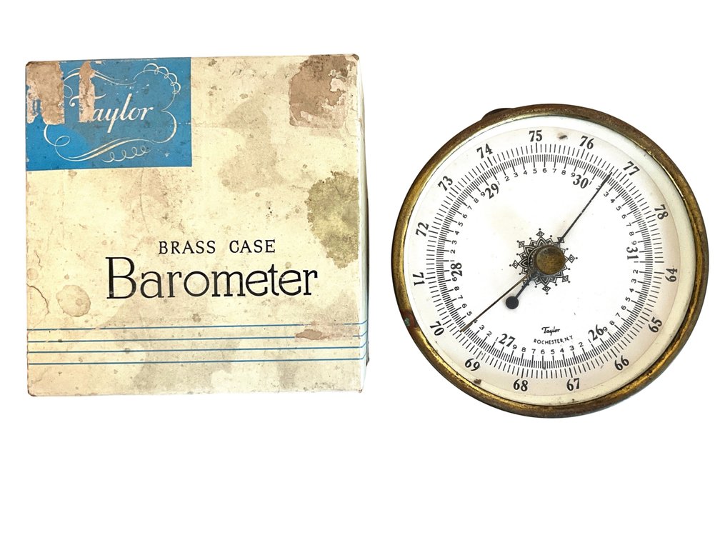 Taylor Brass Case Barometer
